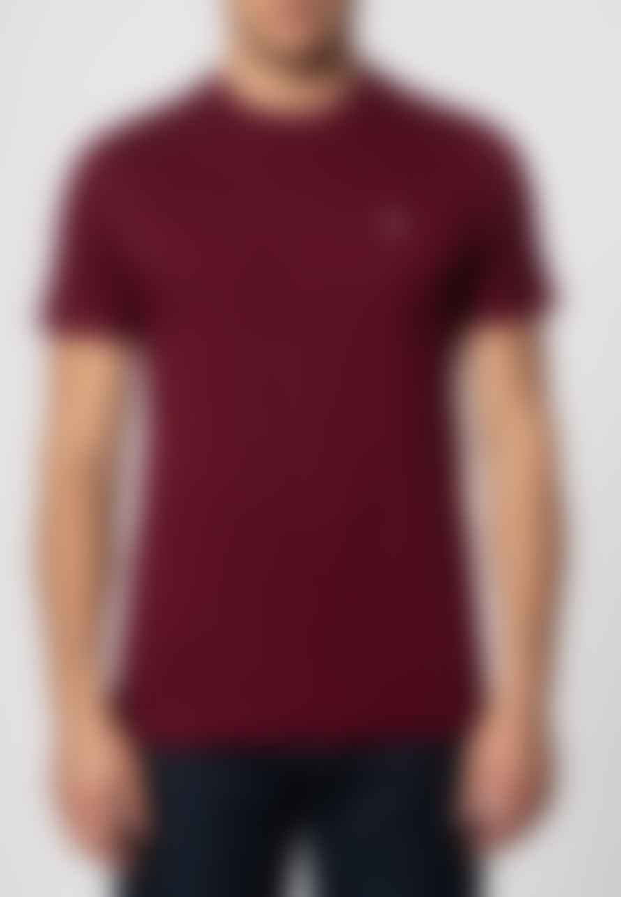 Merc London Keyport Wine Cotton T Shirt