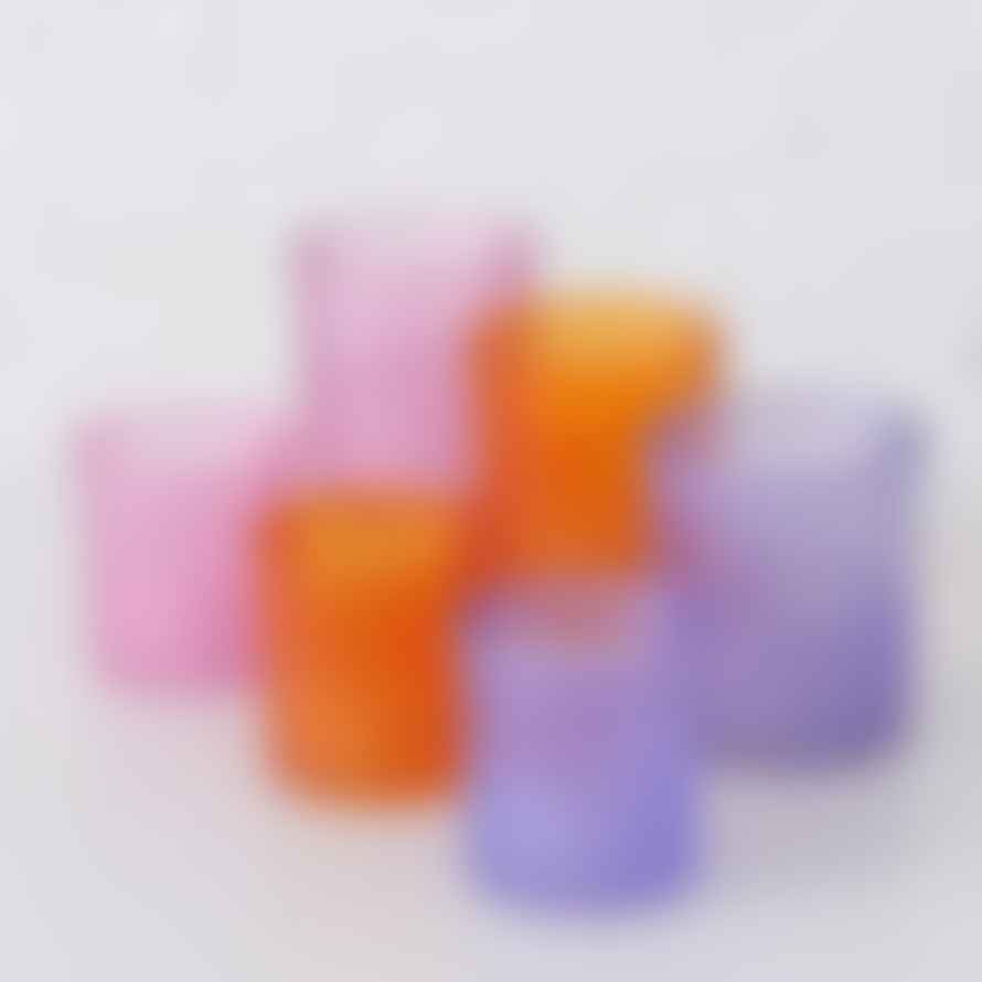 &Quirky Lumina Colour Pop Candle Holders : Set of 2 - Orange, Pink or Purple