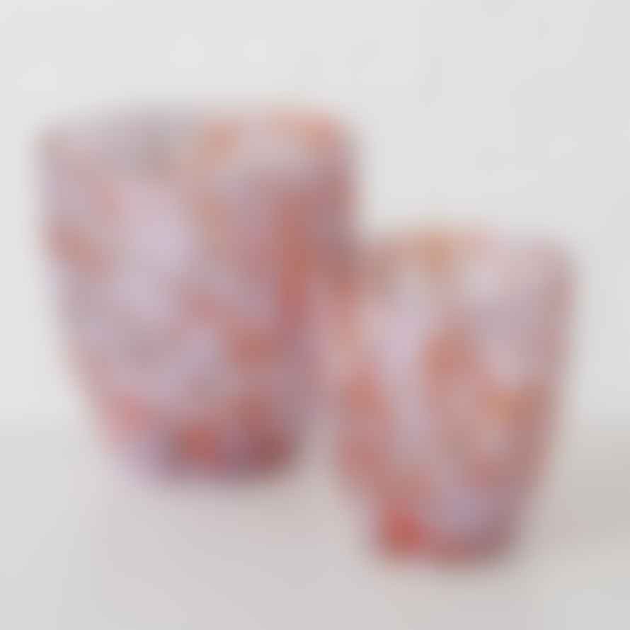 &Quirky Clarja Colour Pop Speckled Candle Holders : Set of 2