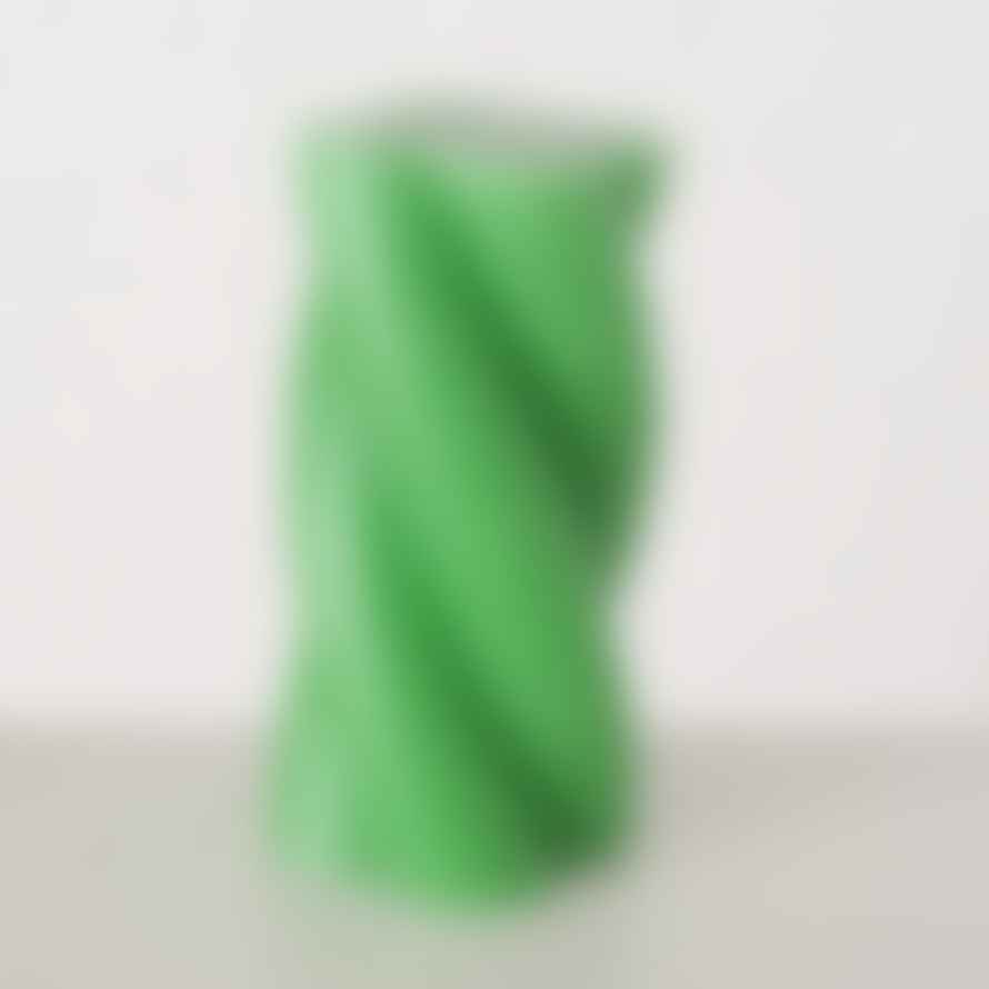 &Quirky Twist Colour Pop Pillar Candle : Pink, Yellow or Green