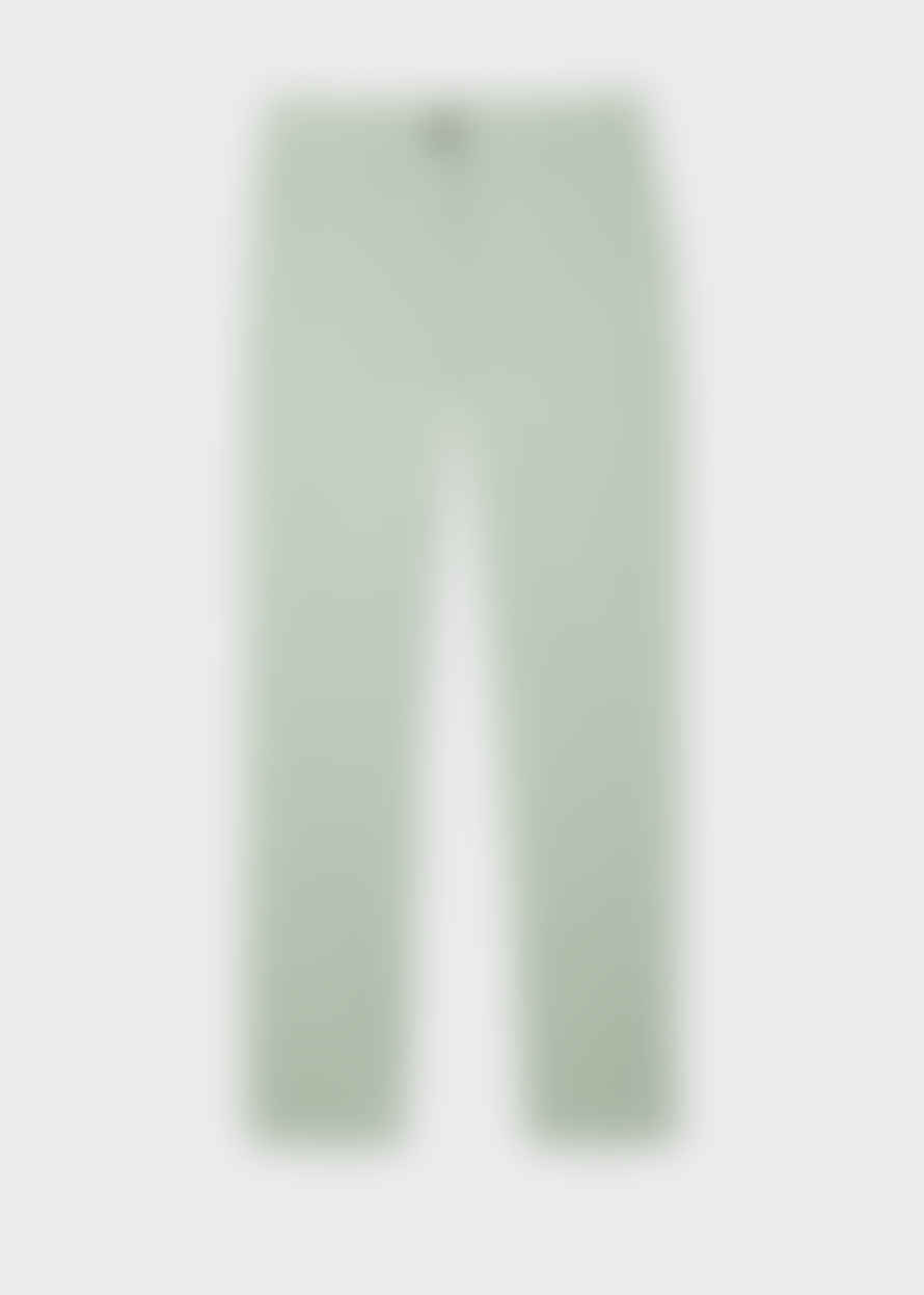 Paul Smith Mint Green Cotton Brushed Slim Fit Chinos