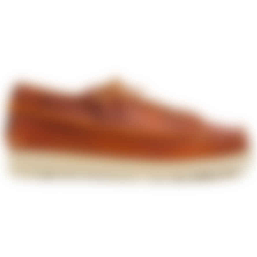 Yogi Footwear  Finn 3 Tumbled Leather Eva Sole Shoe - Chestnut Brown