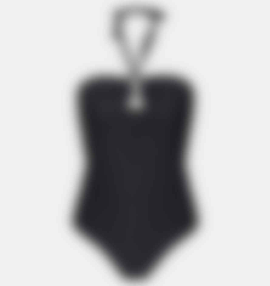 SOFIE SCHNOOR Black Halter-neck Swimsuit