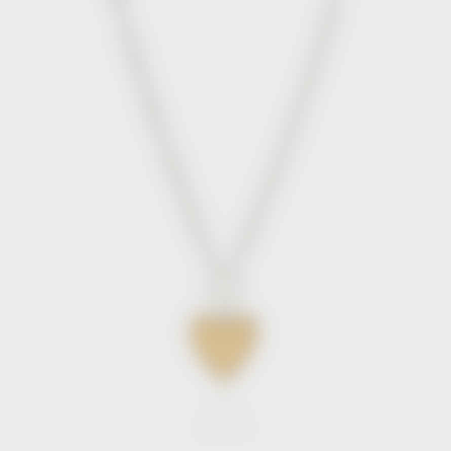 Anna Beck Medium Heart Necklace - Gold & Silver