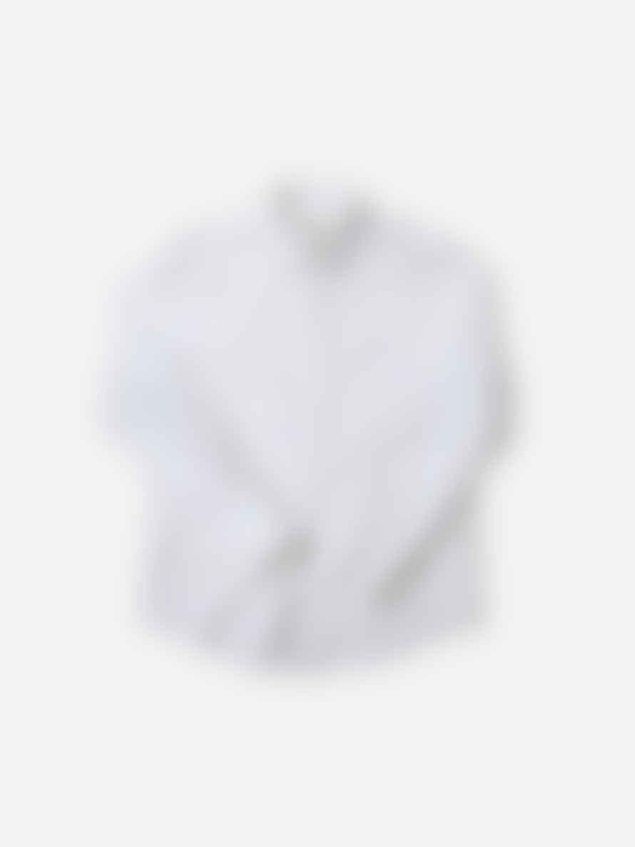 Nudie Jeans Chemise John Button Down Oxford Offwhite
