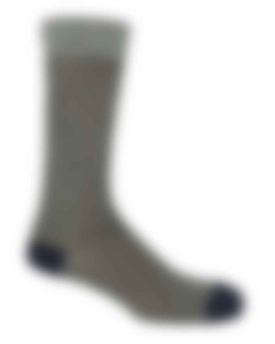 Peper Harow Chevron Design Cotton Socks - Grey