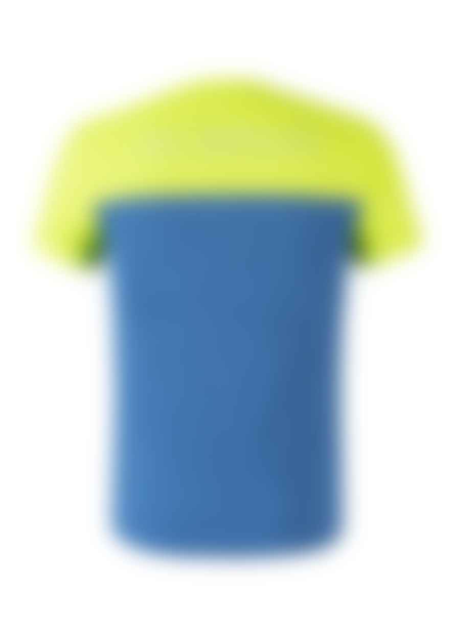 MONTURA T-shirt Outdoor 20 Uomo Deep Blue/ Verde Lime