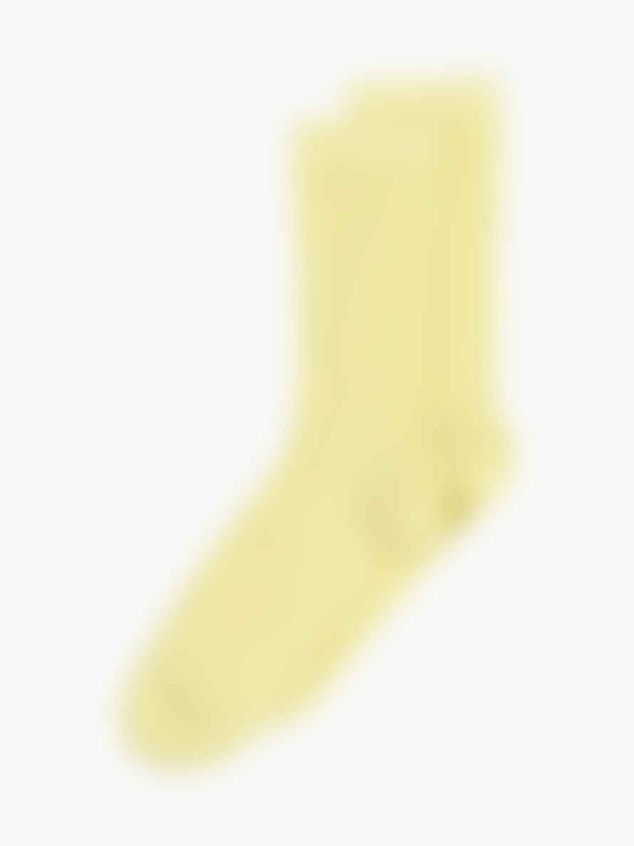 mp Denmark Cotton Rib Ankle Socks - Wax Yellow