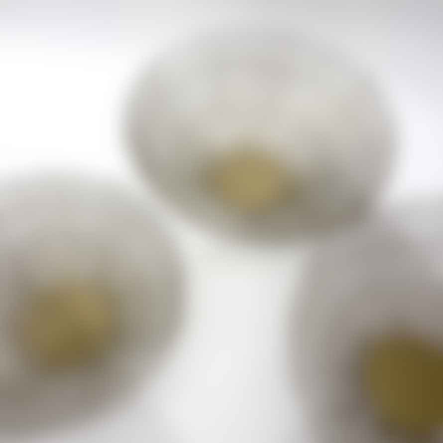 Joca Home Concept Set of 3 Gold Wire Decorative Bowls