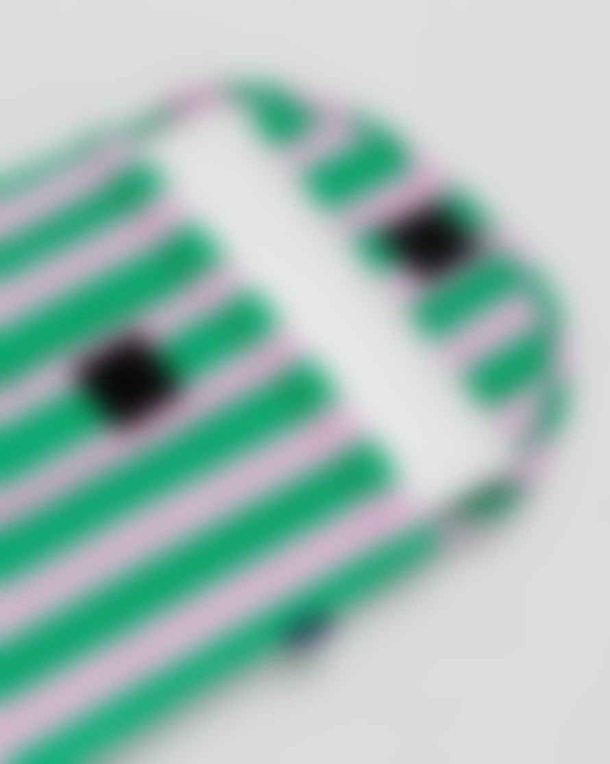 Baggu Puffy Laptop Sleeve 13"/14" : Pink Green Awning Stripe 
