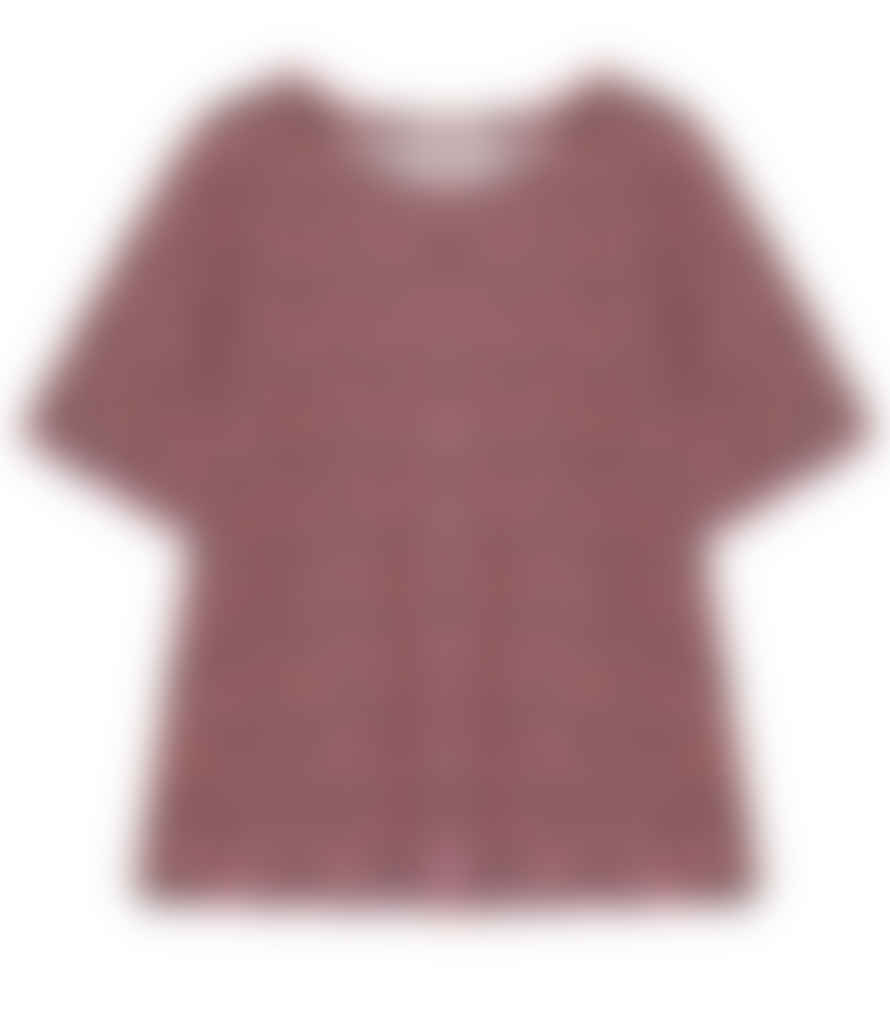 cashmere-fashion-store Lareida Bio Baumwoll Shirt Mac Rundhalsausschnitt Muster