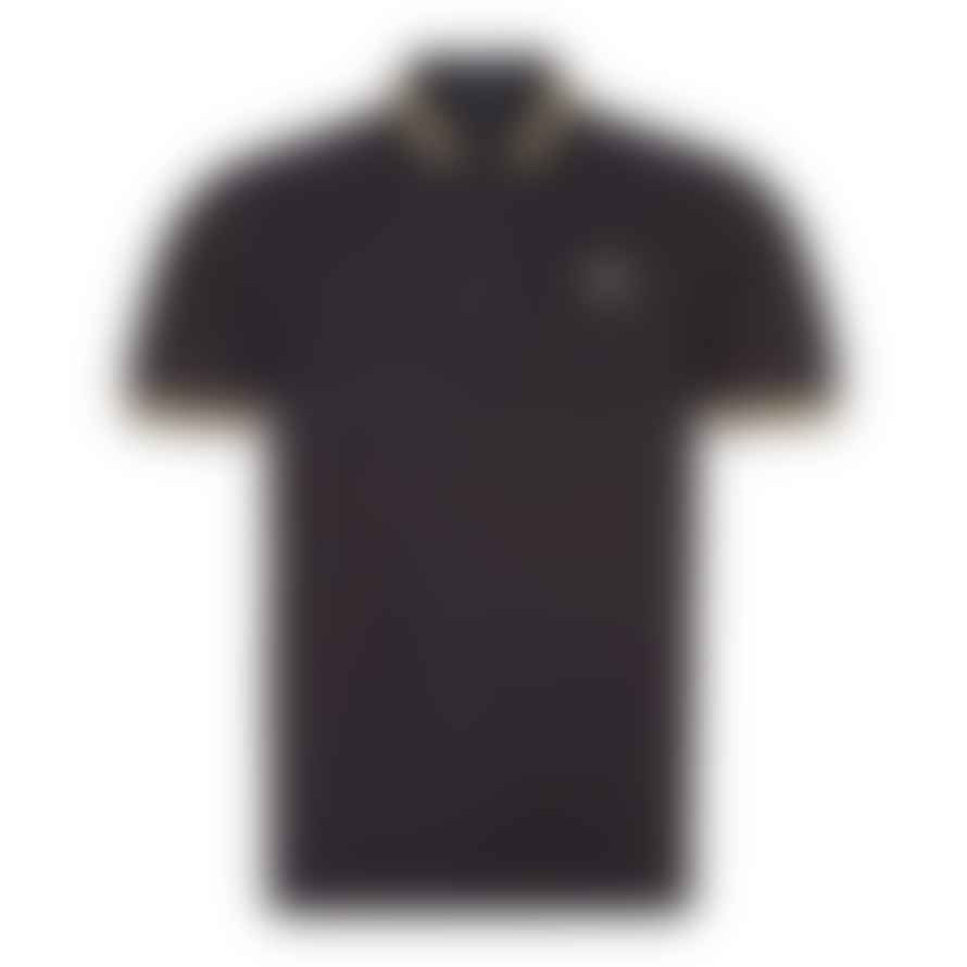 Fred Perry Fred Perry Reissues Original Single Tipped Polo Black / Champagne