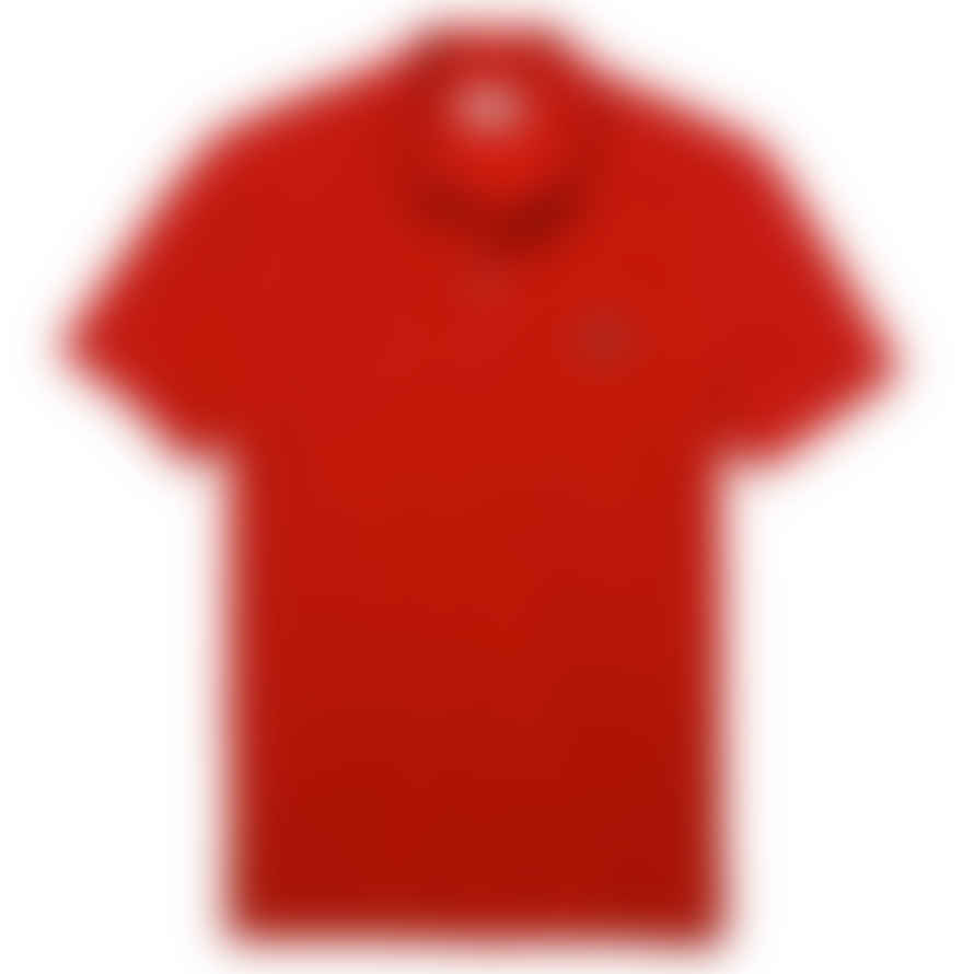 Lacoste Short Sleeved Slim Fit Polo Ph4012 - Bright Red