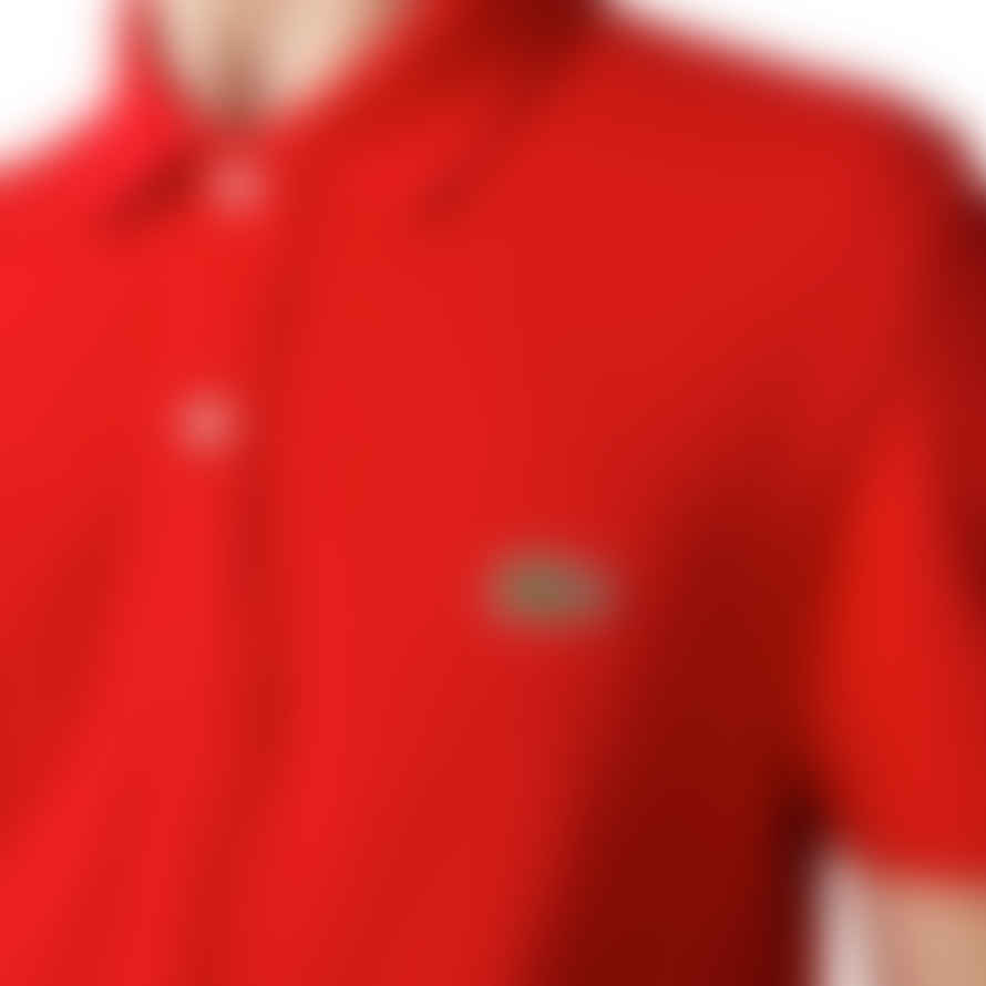 Lacoste Short Sleeved Slim Fit Polo Ph4012 - Bright Red