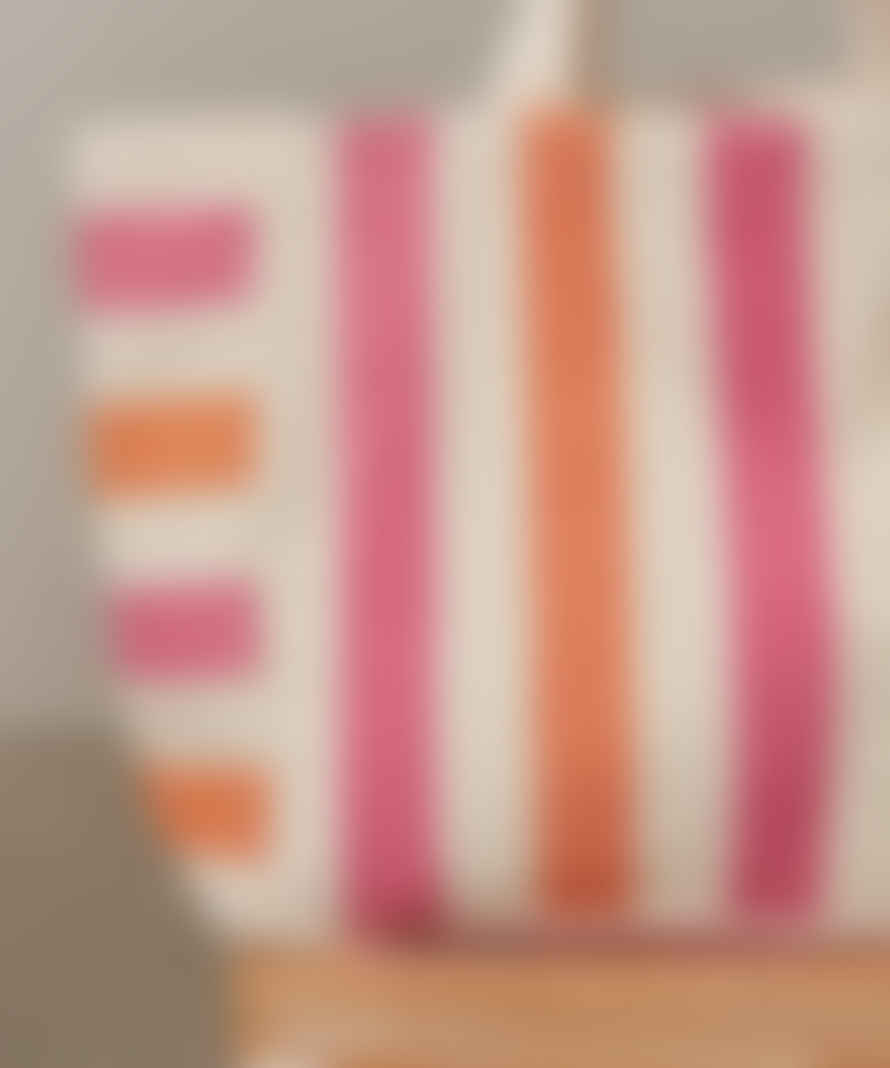 Hartford Pink/orange Cotton Stripe Ellen Bag