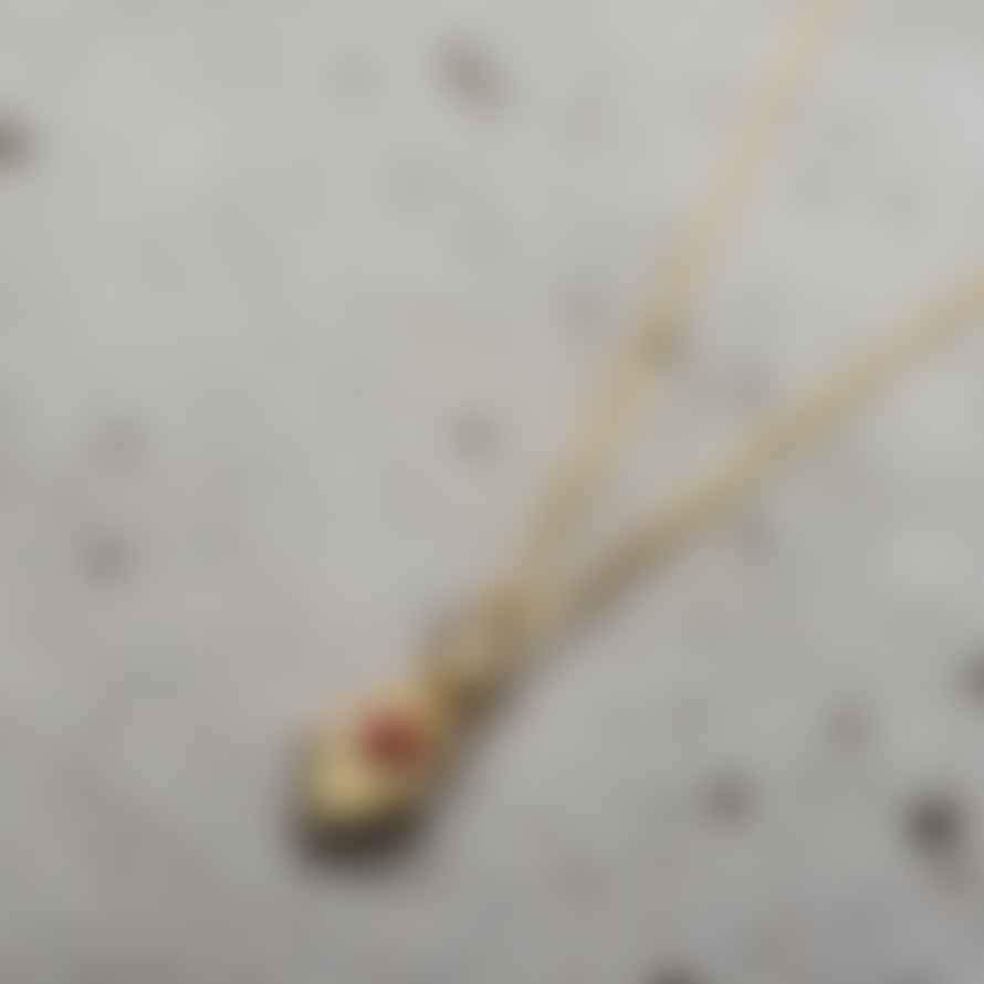 Posh Totty Designs 9ct Gold Mini Hamsa Hand Necklace