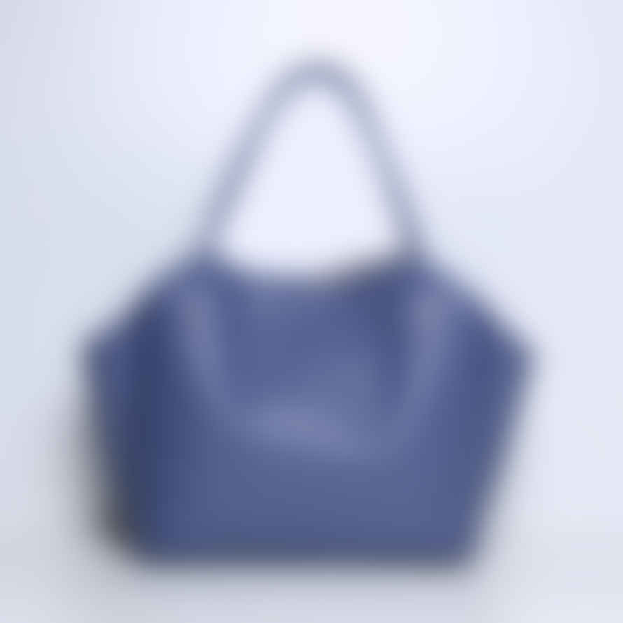 Smaak Amsterdam Lola Leather Shoulder Bag - Blueberry