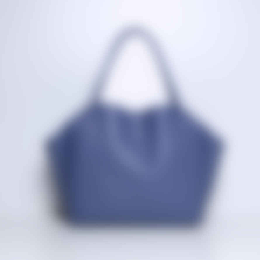 Smaak Amsterdam Lola Leather Shoulder Bag - Blueberry