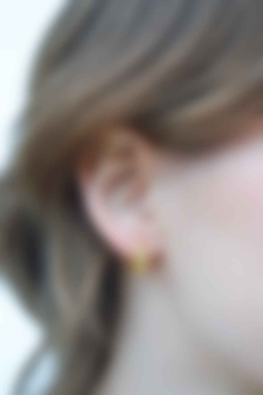 Lisa Angel Rope Huggie Hoop Earrings In Gold