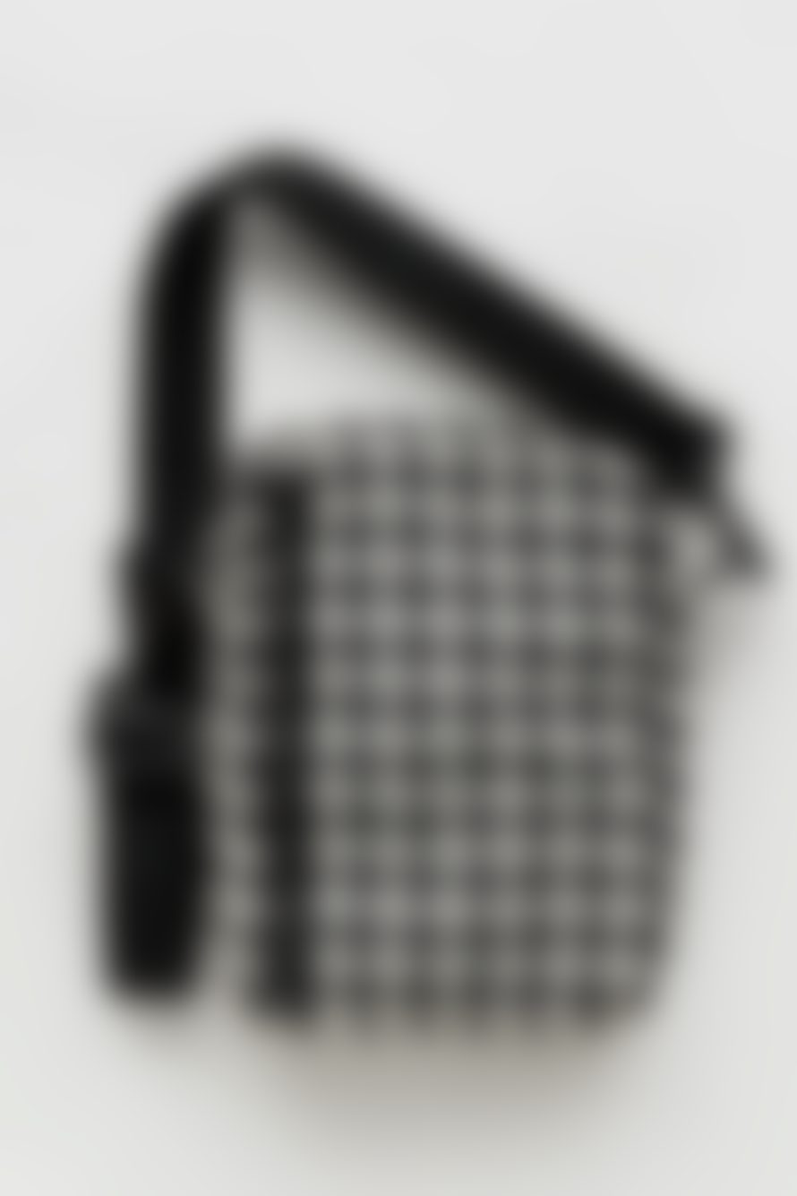 Baggu Black & White Pixel Gingham Sport Crossbody Bag