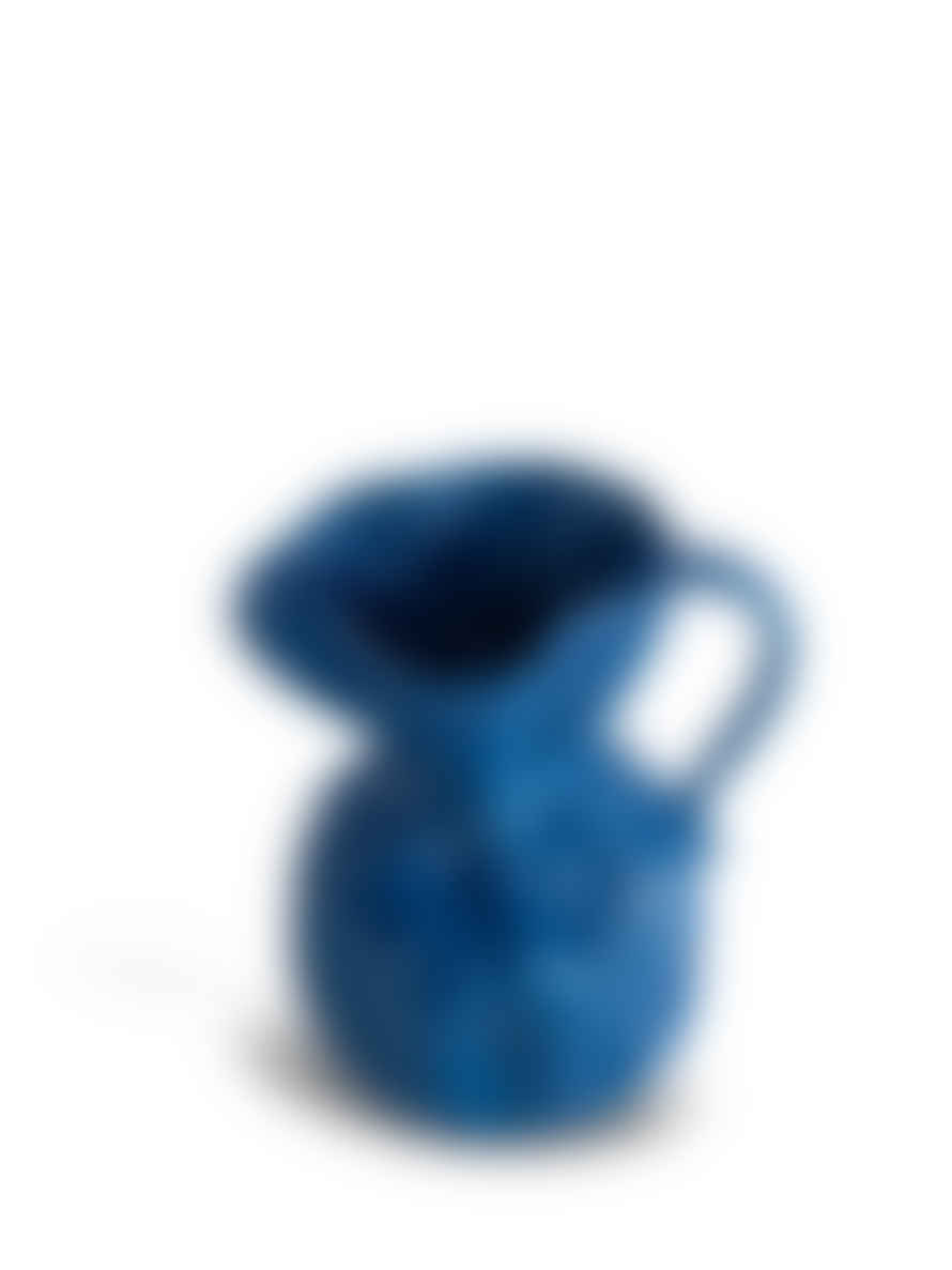 ByOn Blue Crumple Porcelain Jug