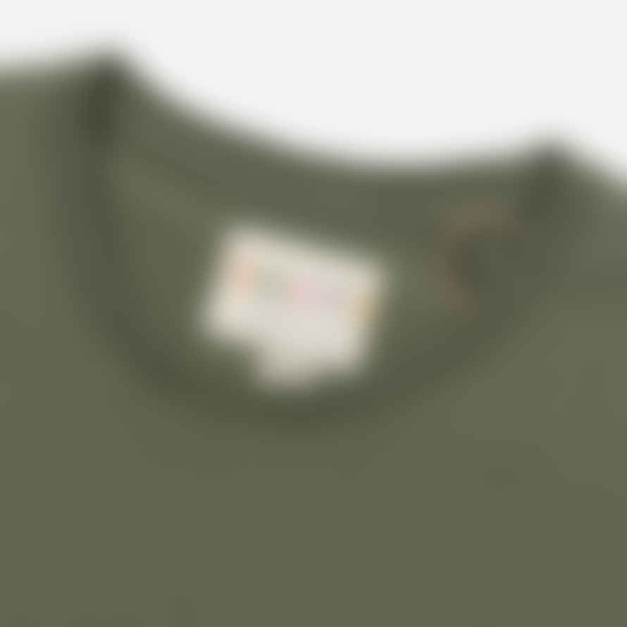 USKEES Loose Fit Organic Cotton Short Sleeve T-shirt in Army Green