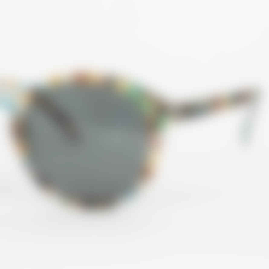 IZIPIZI #D The Iconic Round Sunglasses in Blue Tortoise