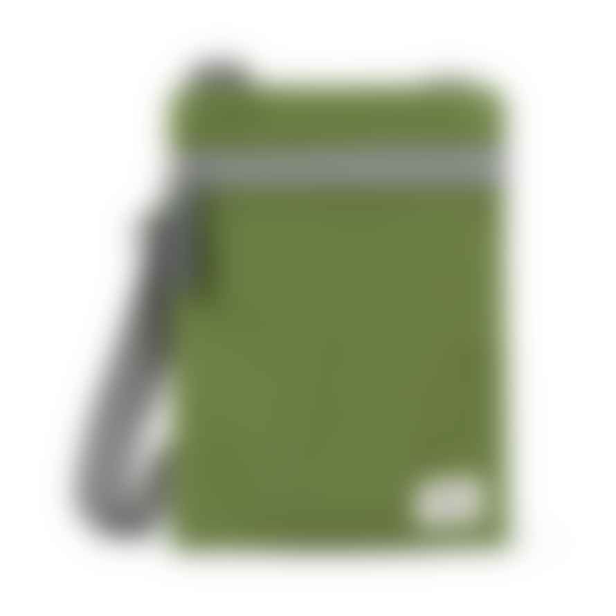 ROKA Roka Cross Body Shoulder Swing Pocket Bag Chelsea In Recycled Sustainable Nylon Avocado