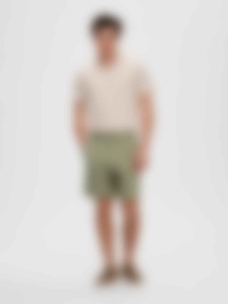 Selected Homme Selected - Short Chino Vert Olive