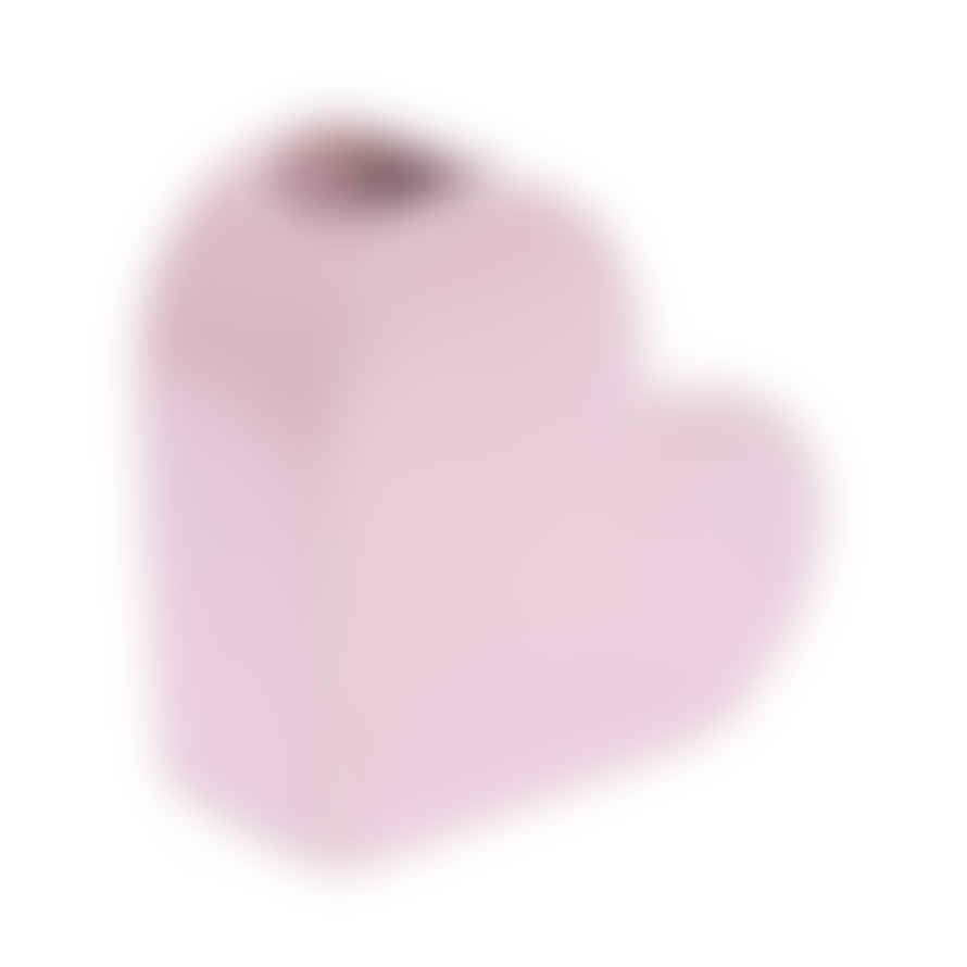 Rico Design Small Pink Ceramic Heart Vase