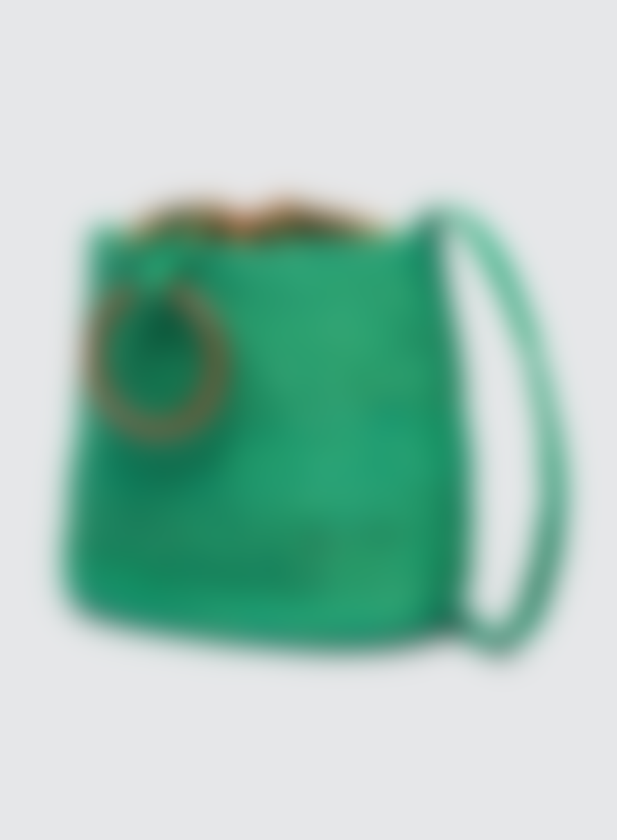 Nice Things Jute Basket Bag In Green