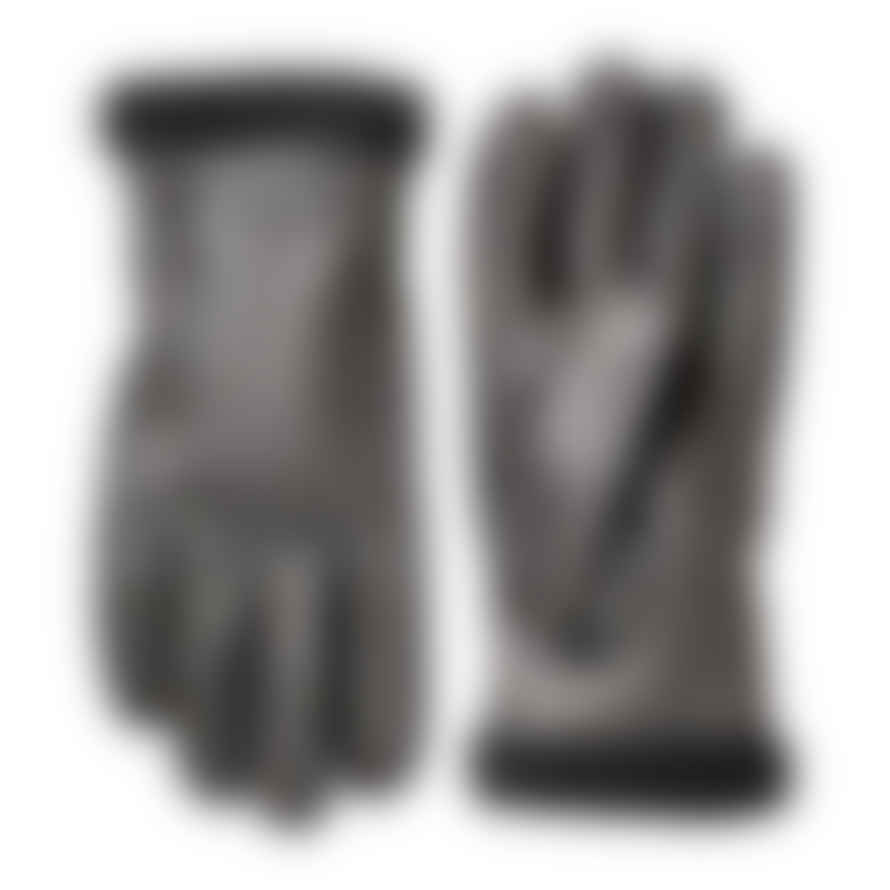 Hestra Black Deerskin Primaloft Rib Gloves