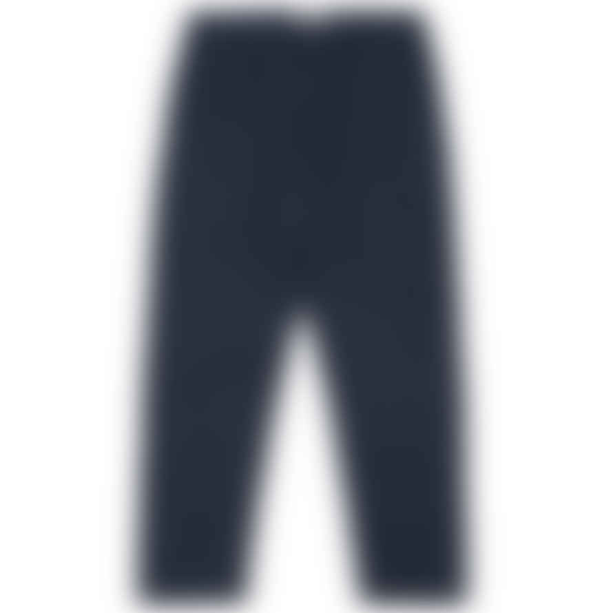 Universal Works Military Chino In Navy Lord Cotton/linen