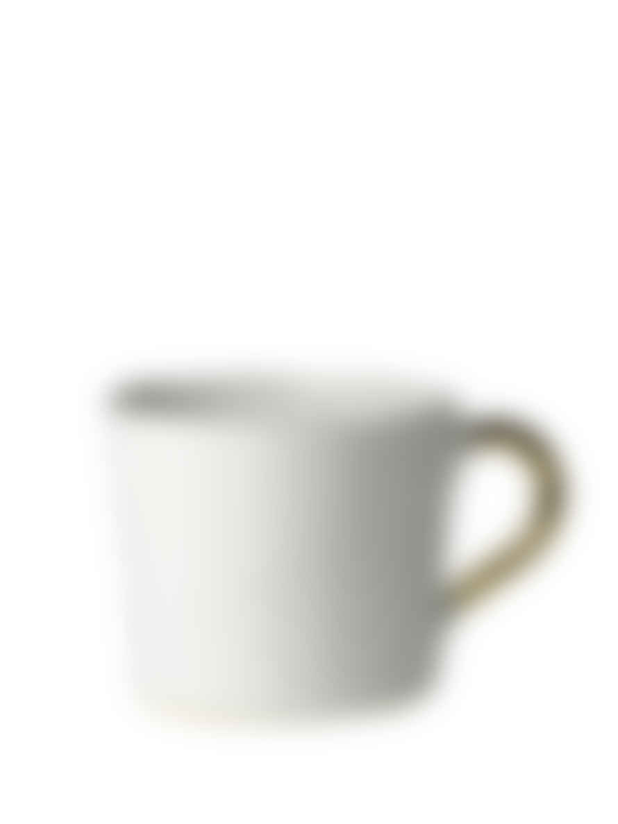 Kuhn Keramik Kühn Keramik Medium Coffee Cup In White & Gold