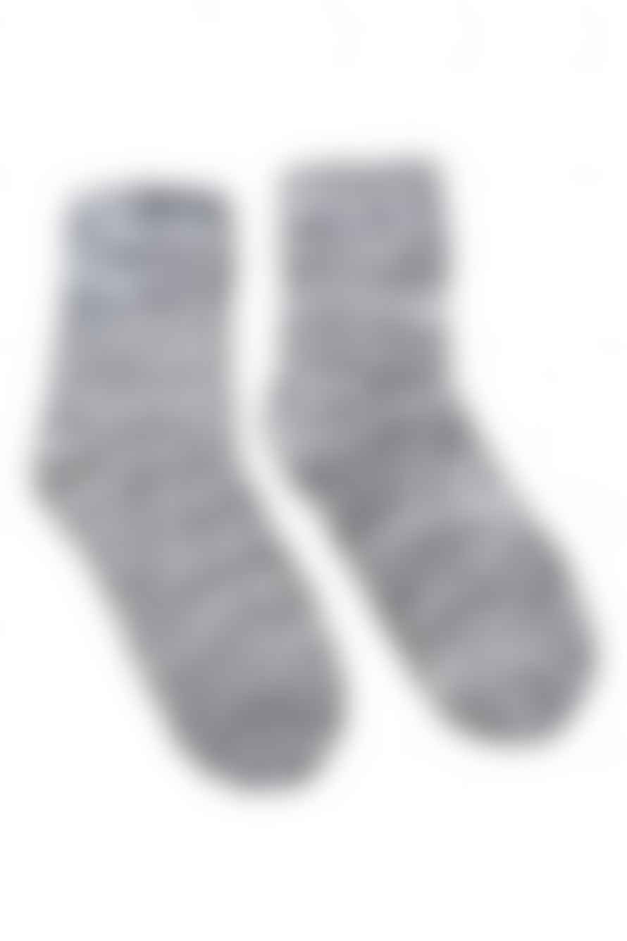 Joya Thick Grey Wool Blend Socks