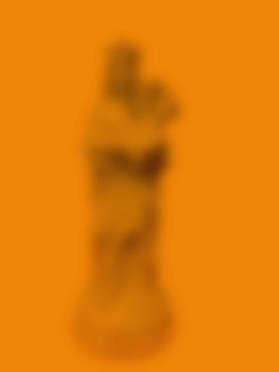 J'AI VU LA VIERGE Arancione Statuetta Madonna Con Bambino Cm 29
