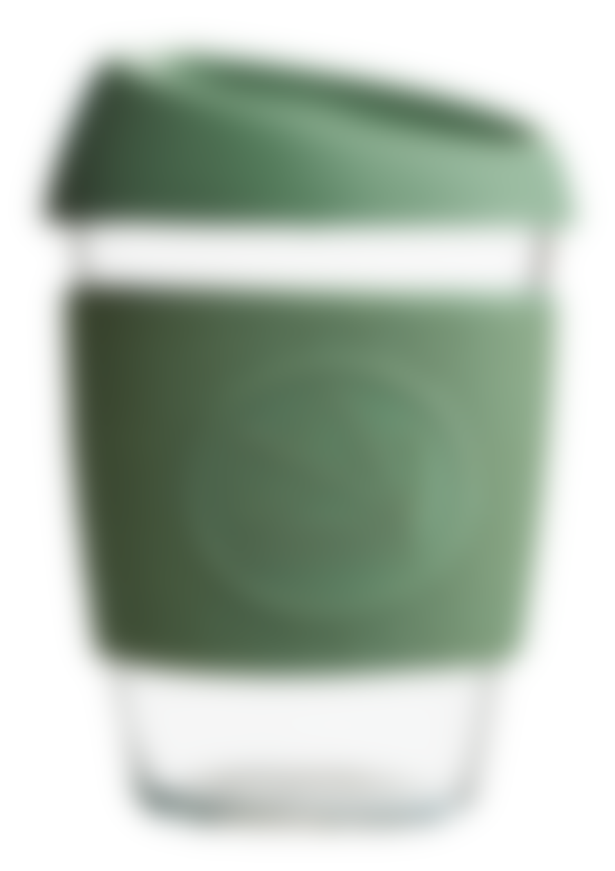 Neon Kactus Happy Camper Reusable Glass Cup 12oz