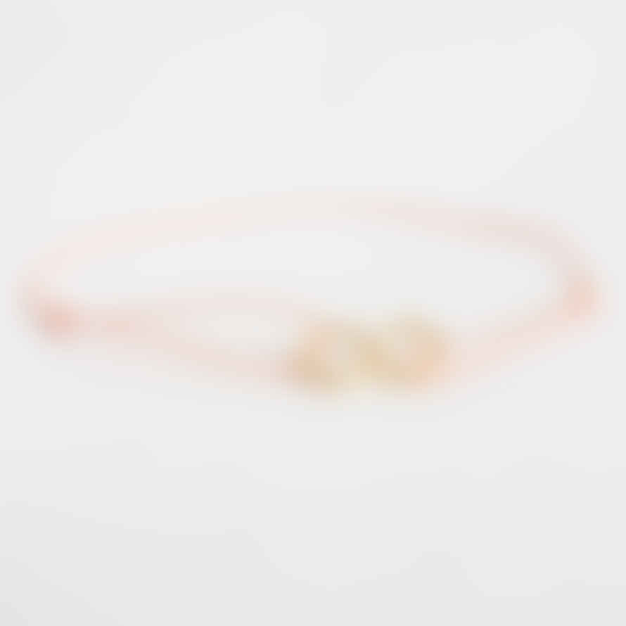 Bohemia Gold Infinity Bracelet - Pale Pink