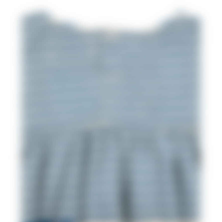 Bobo Choses Blue Stripes Ruffle Dress