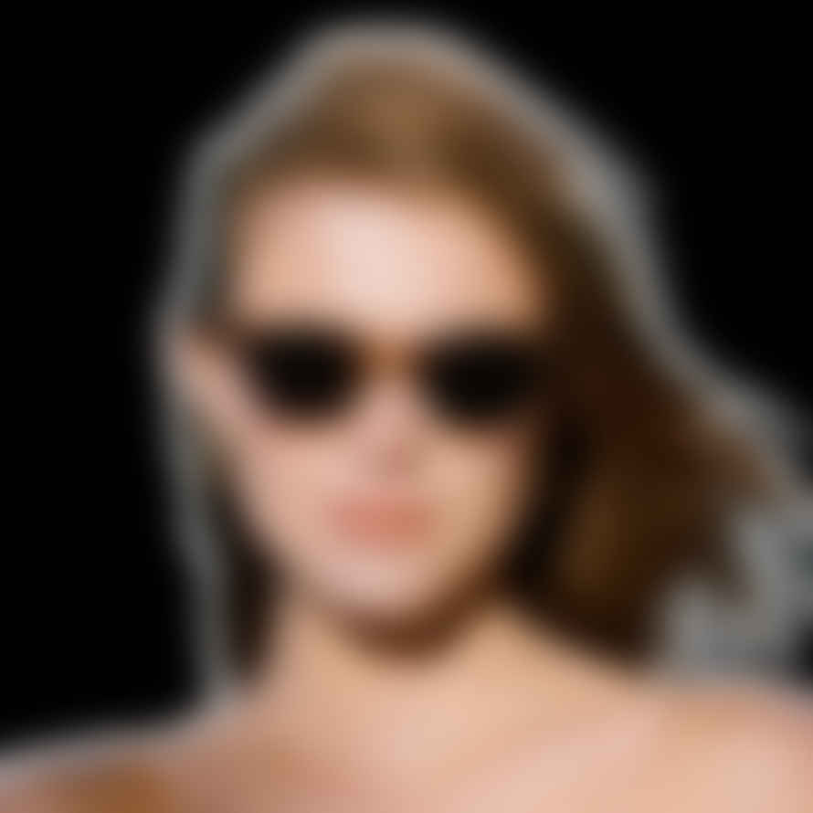 A Kjærbede Big Demi Grey Crystal Transparent Kanye Sunglasses 