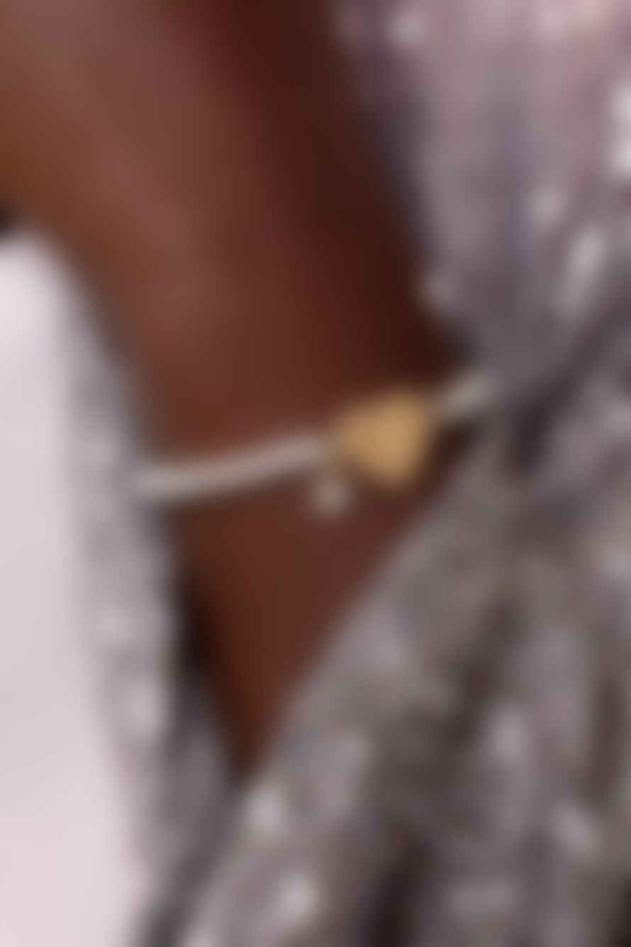 Bibi Bijoux Jewellery Gold and Silver Heart On Fire Ball Bracelet