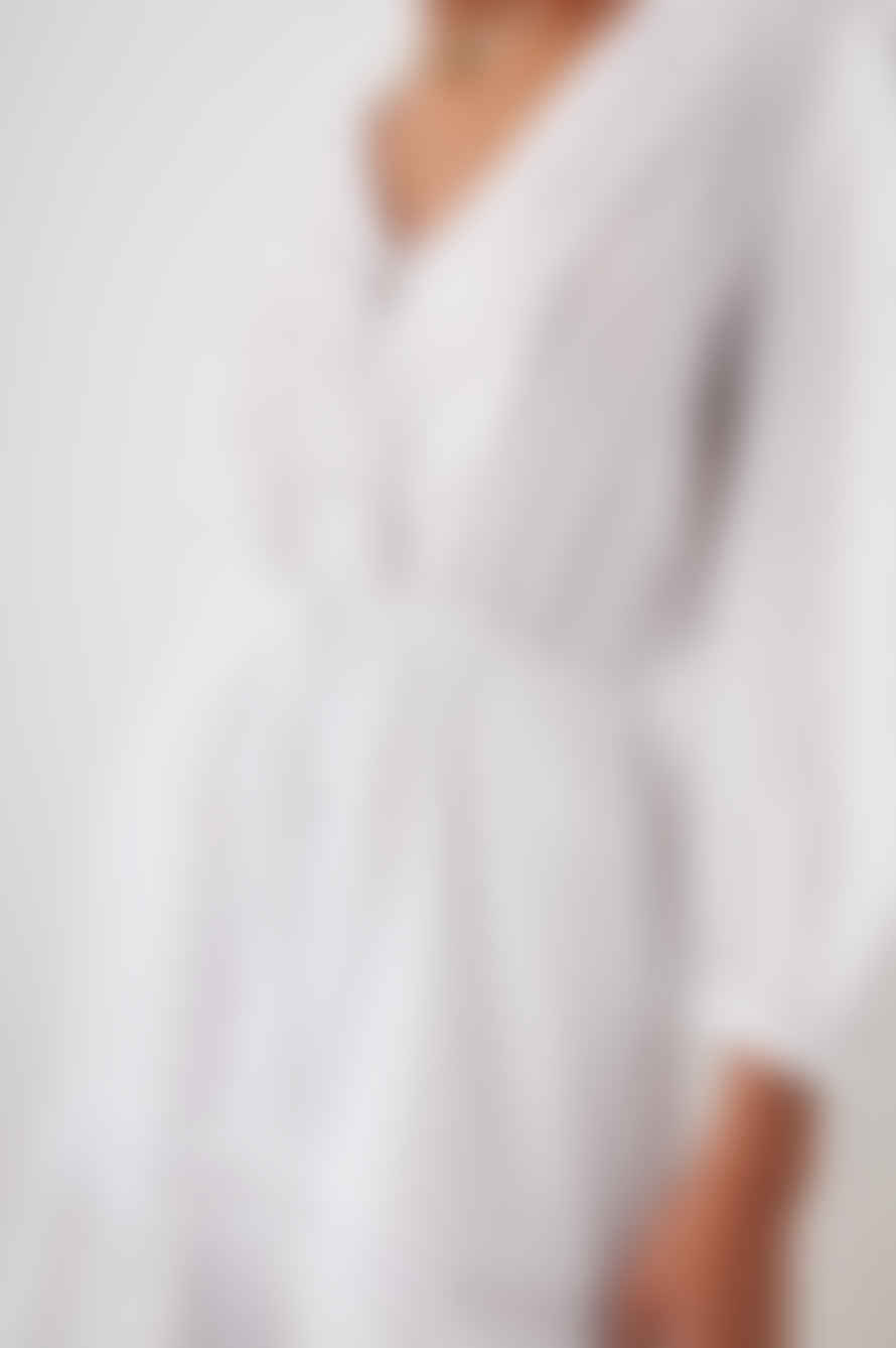 Rails Lilibet White Lace V Neck Mini Dress
