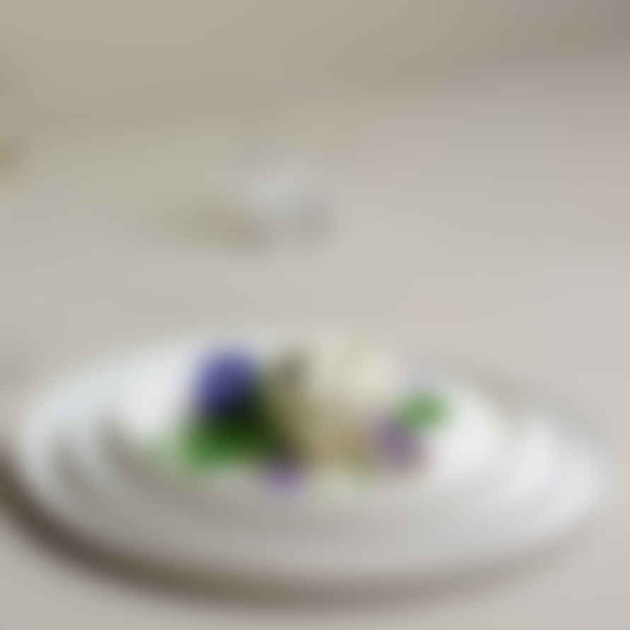 Kinta Matt & Gloss Glazed Dinner Plate - White