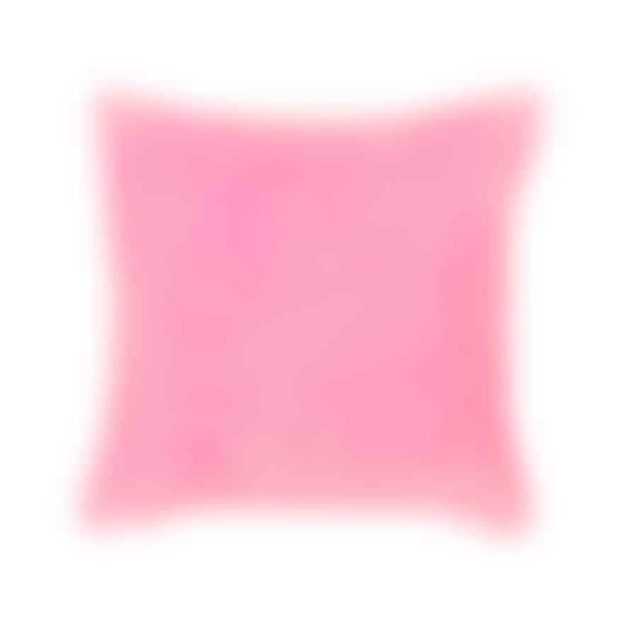 Sass & Belle  Pink & Red Two Tone Velvet Cushion