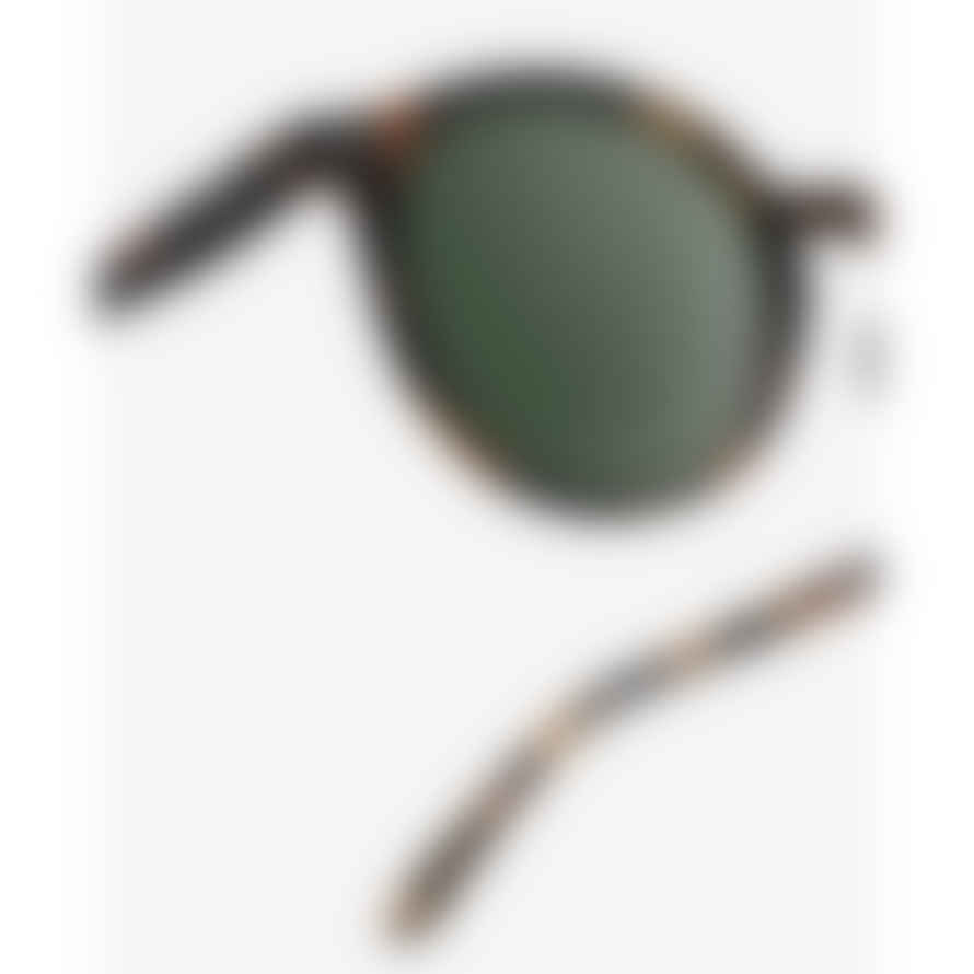 IZIPIZI Sunglasses #D - Tortoise Green Lenses 