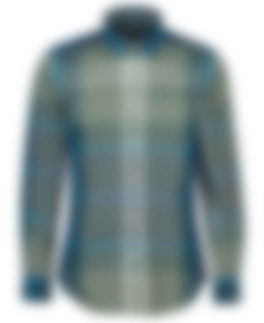 Barbour Harris Tailored Shirt Kielder Blue Tartan