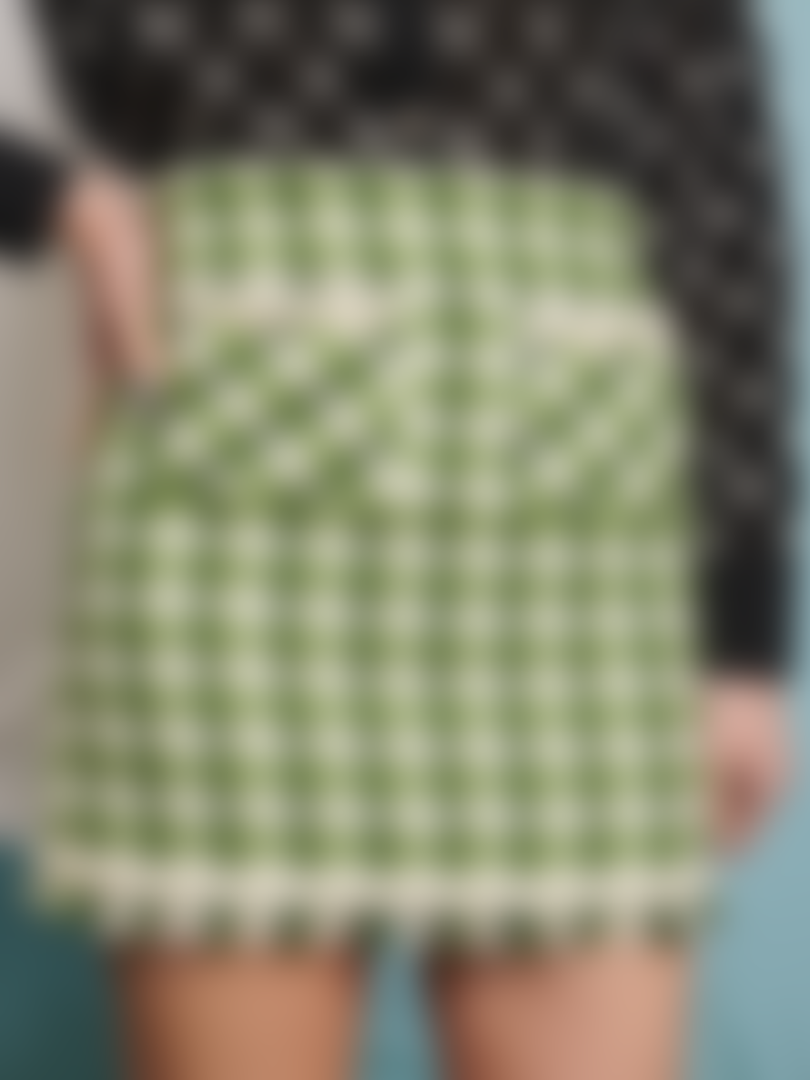 Sister Jane Nana Tweed Mini Skirt - Prairie Green
