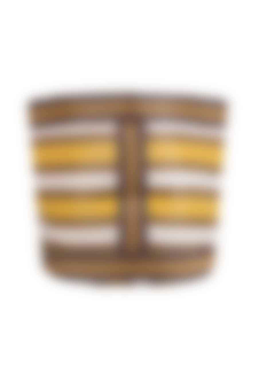 British Colour Standard 25cm Striped Woven Plant Pot Cover