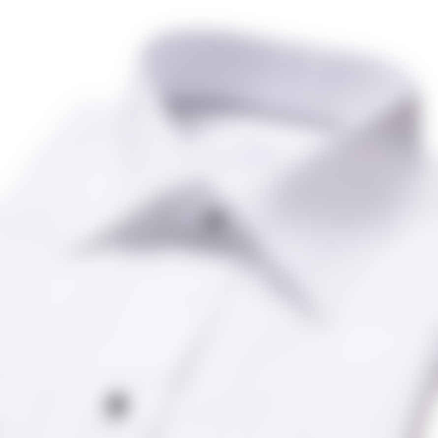 ETON White Plisse Black Tie Dress Contemporary Fit Shirt