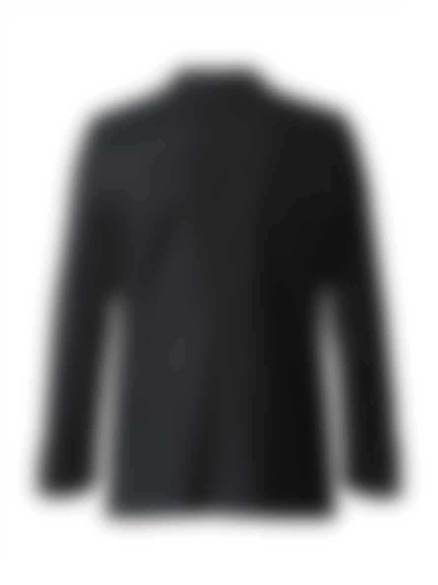 CAVALIERE Black Slim Fit Tux Jacket with Peak Lapel